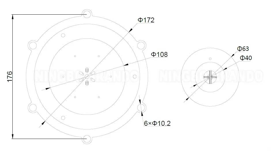 Pulse Valve Diaphragm M/D102 for Autel 3.5'' 4'' Pulse Solenoid Valve